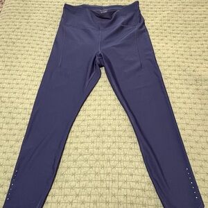 Athleta High-Waist Cropped Navy Leggings Size L